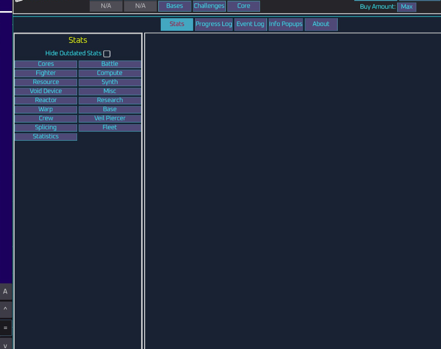Unnamed Space Idle stats tab